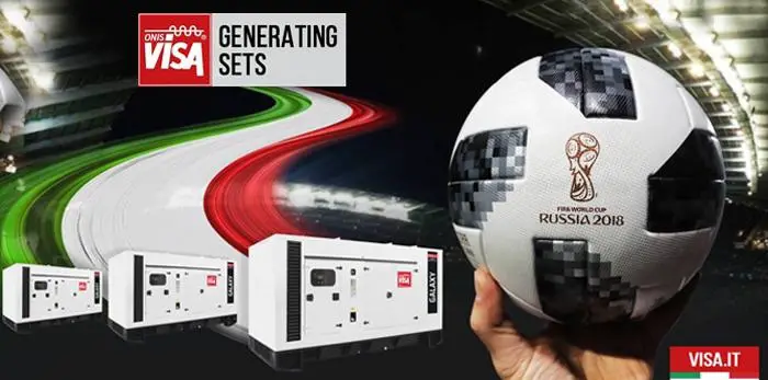 Visa Spa gensets were used to power the FIFA world cup Russia 2018