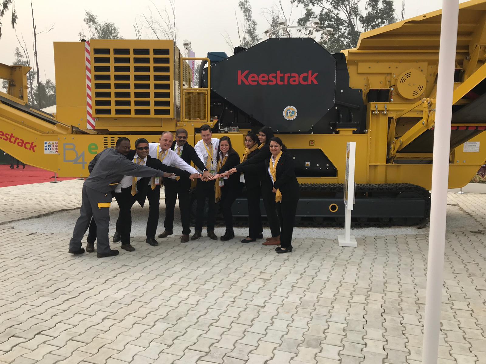 Keestrack showcase the revolutionary mobile Jaw crusher at the Bauma Conexpo India
