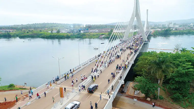 Bridge construction in East Africa