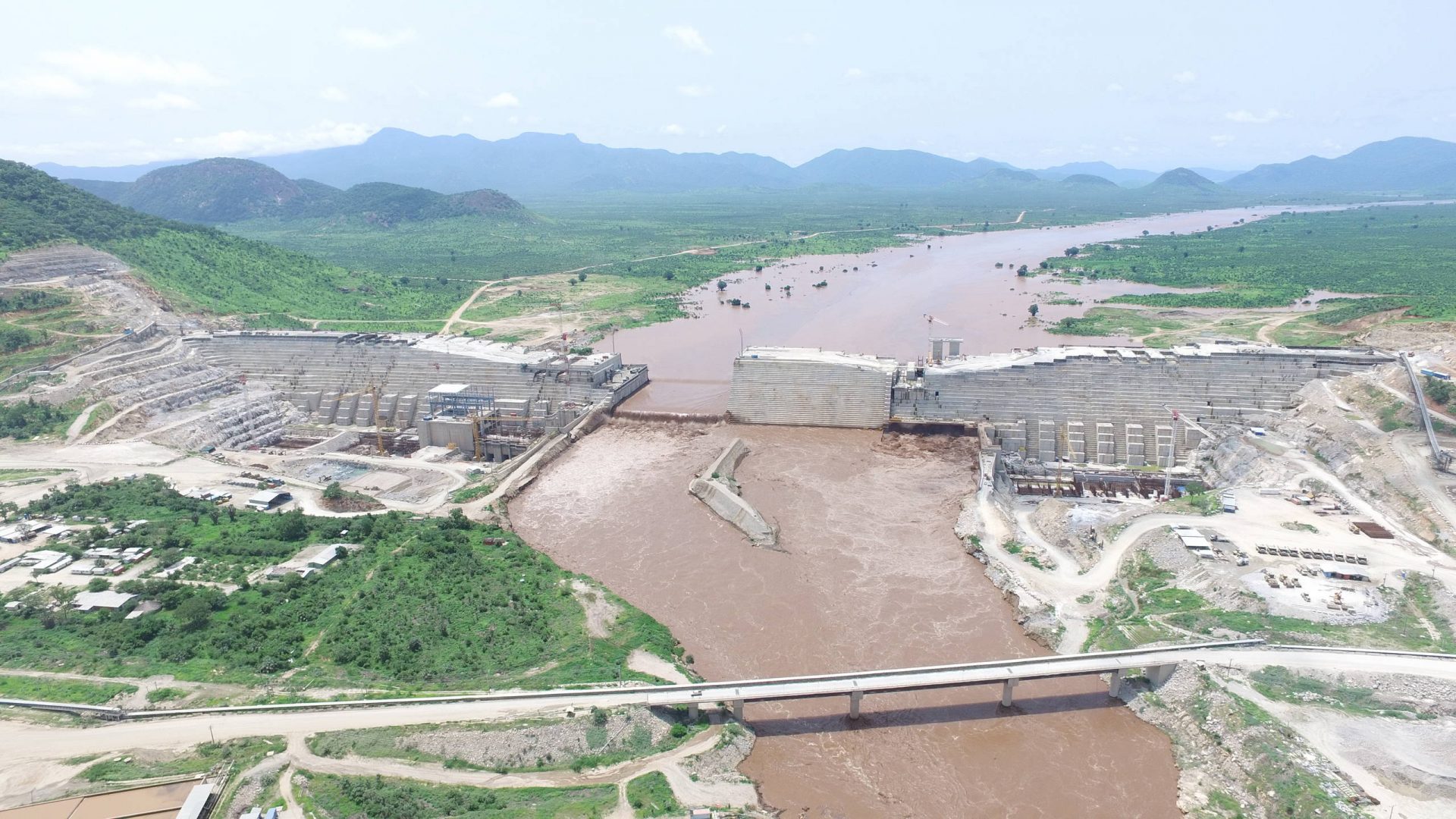 Construction of Grand Ethiopian Renaissance Dam (GERD), 90% Complete