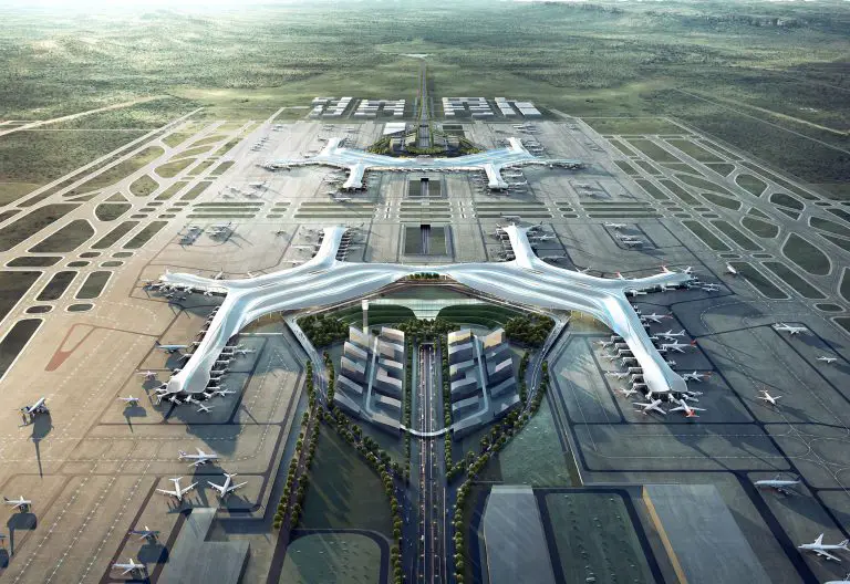 Neuer Luanda International Airport in Angola für Korrekturarbeiten