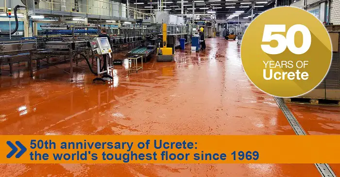50th anniversary of Ucrete: the world's toughest floor since 1969