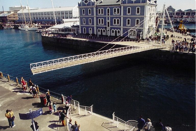 New V&A Waterfront swing bridge in South Africa open