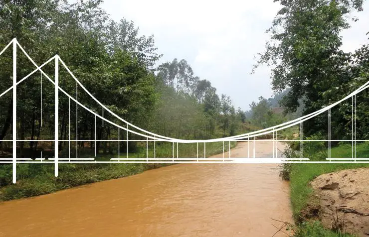 Kazo Hängebrücke in Ruanda eingeweiht