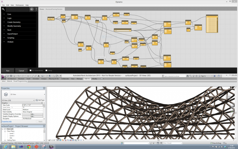 Improving BIM workflow with dynamo revit plugin