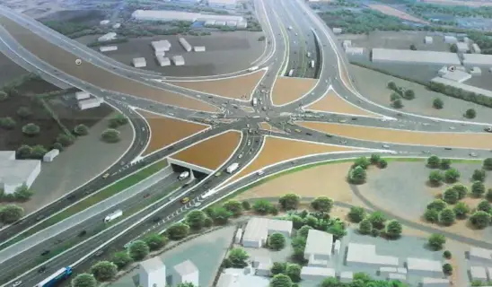 Construction of Tema roundabout interchange project in Ghana on track