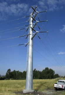 Lattice-type towers for power transmission and distribution project