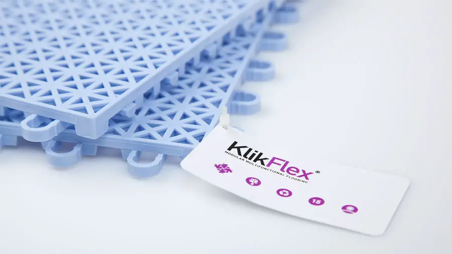 Sol de sol Klikflex® - la solution la plus innovante au monde pour les espaces intérieurs et extérieurs et les terrains de jeux sportifs.
