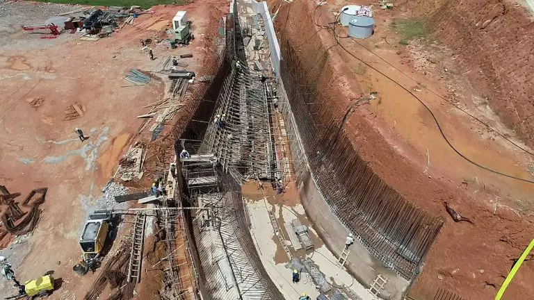 Construction works on La Gogue Dam in Seychelles now 70% complete