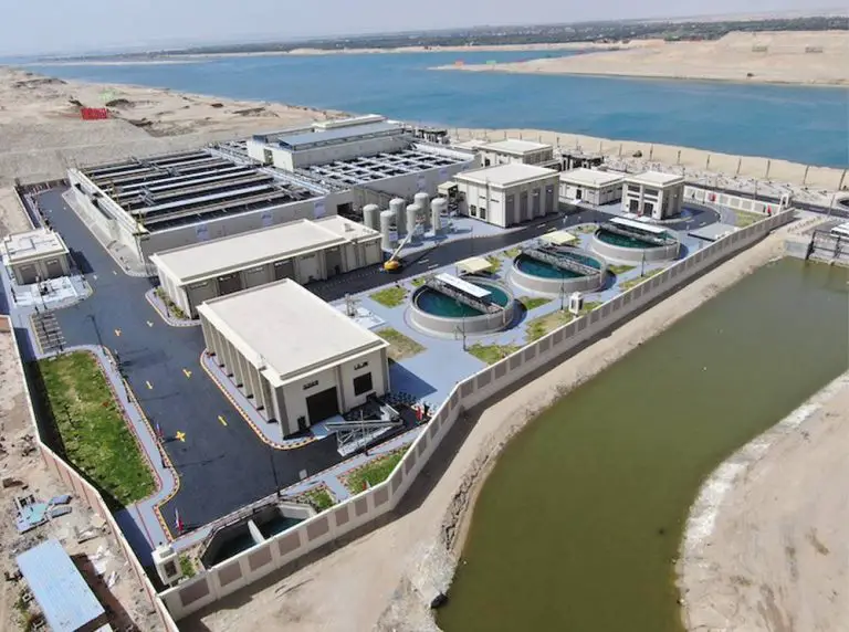 world?s largest agricultural drainage treatment plant constructed in Egypt