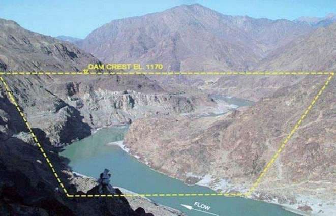 Début de la construction du barrage de Diamer-Bhasha.