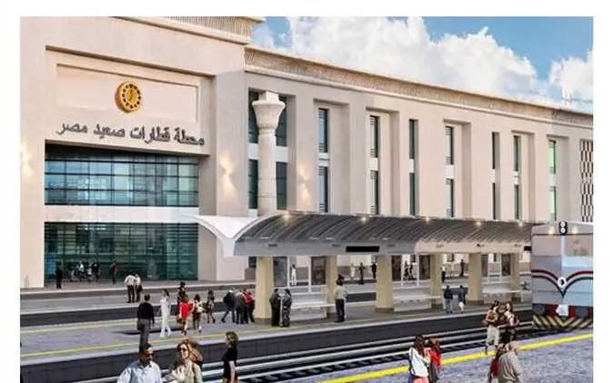 Der Bau des Bashteel-Bahnhofs in Gizeh, Ägypten, beginnt