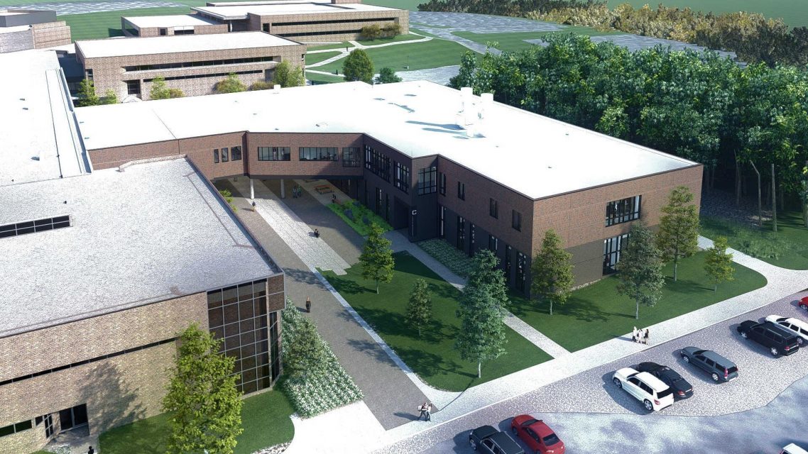 Construction of new science building on Oakland Community College 's