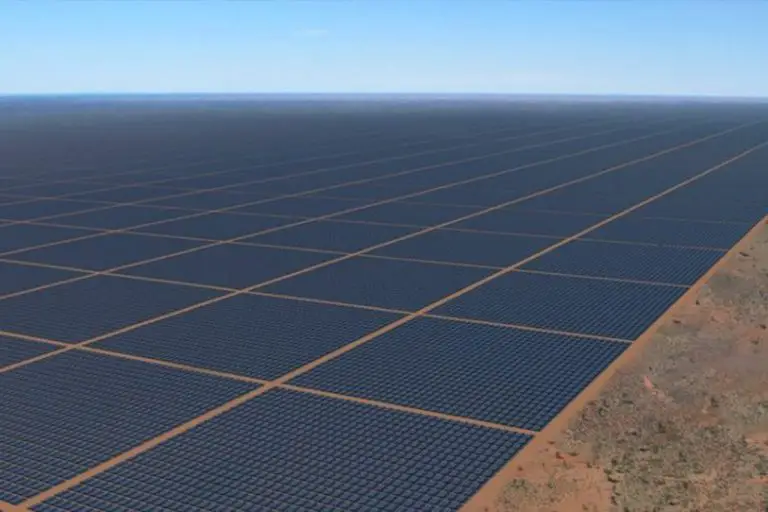 Der weltweit größte Solarpark, 10 GW, soll in Australien errichtet werden
