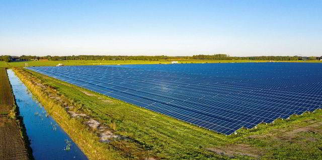 Nordeuropas größter Solarpark in Dänemark.