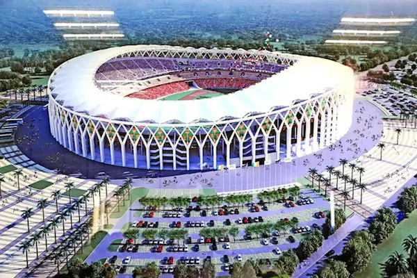 Stade Olympique d'Ebimp?, stade nouvellement construit en Côte d'Ivoire inauguré