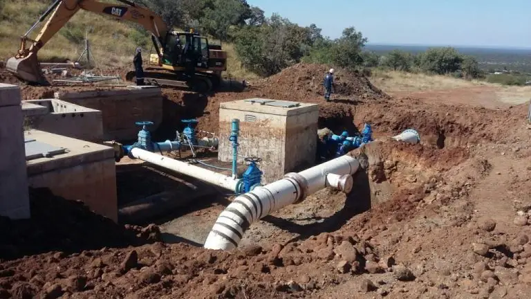 Moretele Suid-watervoorsieningspyplynprojek in Suid-Afrika 90% voltooi