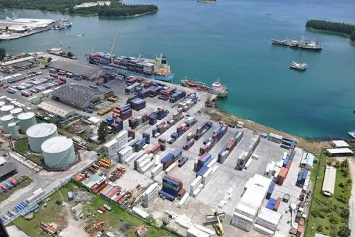 Port of Victoria auf den Seychellen, aufgerüstet und erweitert