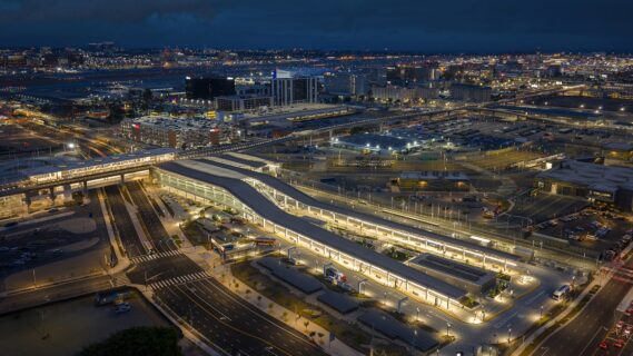 Light Rail Station at Los Angeles International Airport