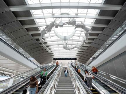 Light Rail Station at Los Angeles International Airport