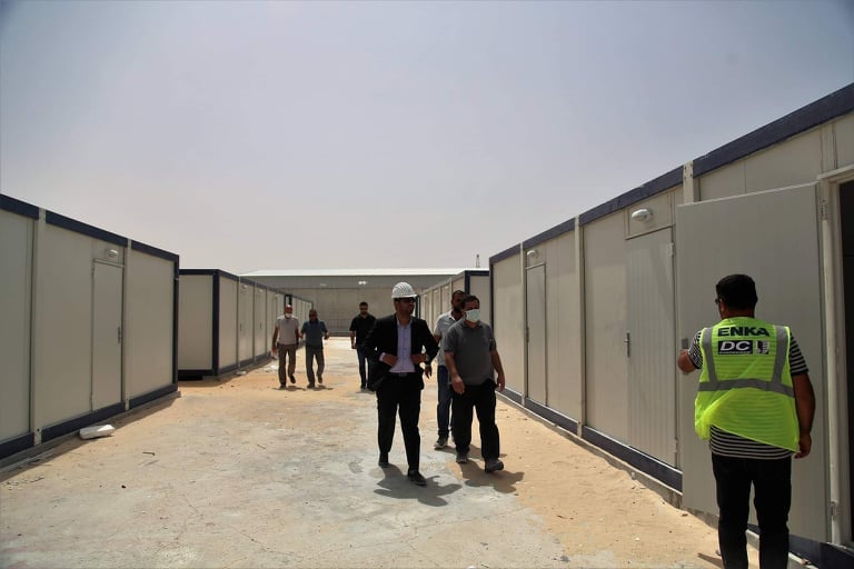 Projektstandort der Tankstelle Misrata an den Auftragnehmer, Libyen, übergeben