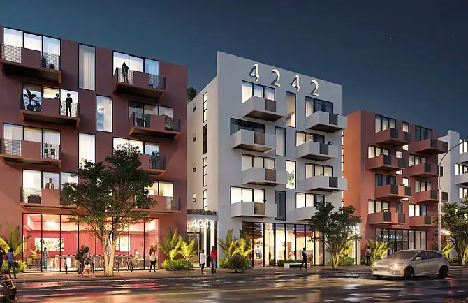 Loan acquired for 124-unit complex on 4242 Crenshaw Boulevard in Leimert Park