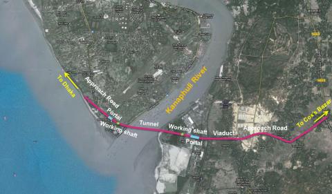 Bangabandhu Sheikh Mujibur Rahman Tunnel, le premier tunnel sous-marin en Asie du Sud, mises à jour du projet