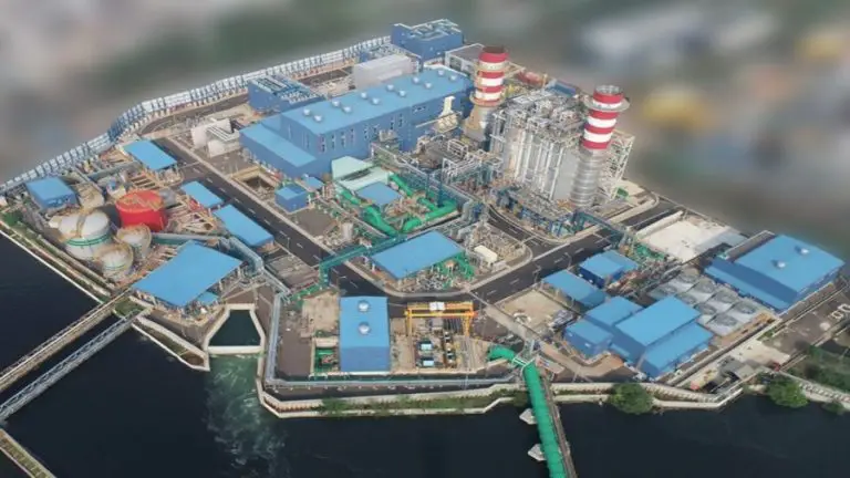 Marlim Azul Kraftwerk in Brasilien, das kraftstoffsparendste Kraftwerk in Südamerika