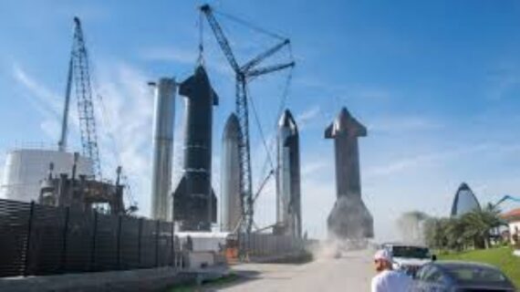 Starship Orbital Launch Pad Project in Starbase, Texas