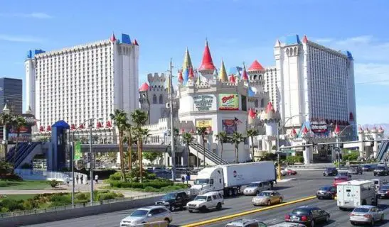 Excalibur Hotel and Casino, one of the largest hotels in united states