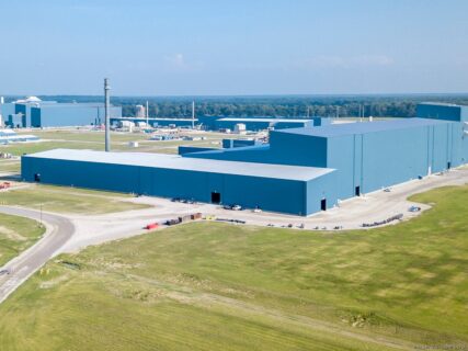 The facility features two state-of-the-art electric arc furnaces (EAFs) capable of producing 3 million tons of advanced steel annually