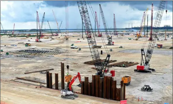 Construction Updates on Golden Pass Export Terminal in Texas