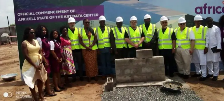 Premier coup de pioche pour la construction du centre de données Africell à Freetown, Sierra Leone