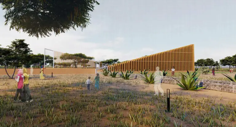 Planos apresentados para a construção do Museu Bt-bi no Senegal