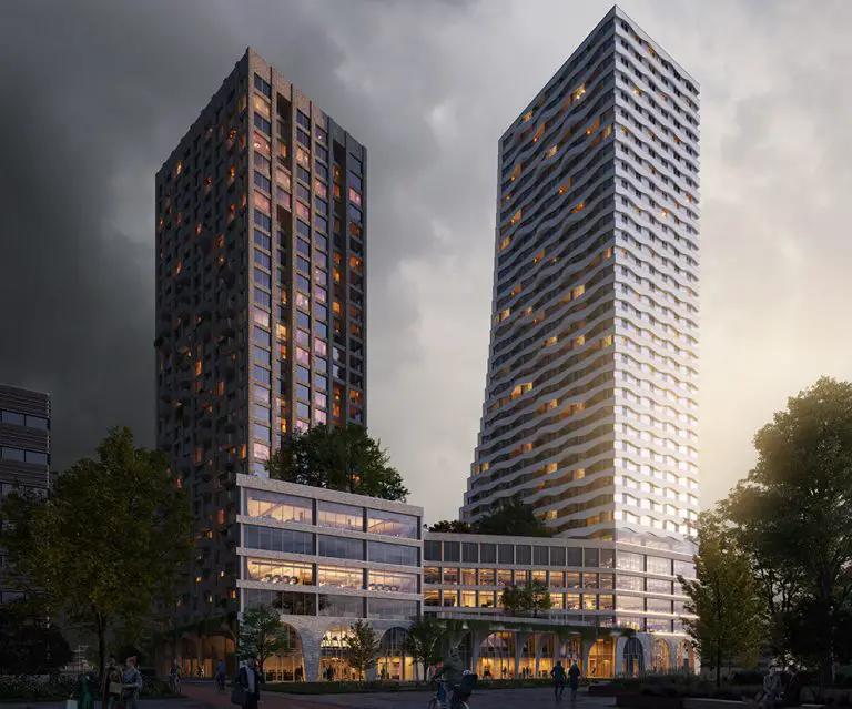 Присужден контракт на строительство ансамблевых башен в Амстердаме, Нидерланды