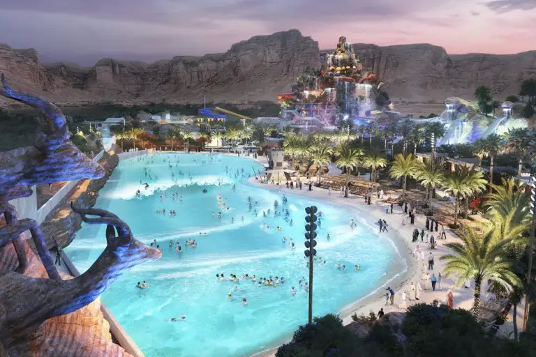 Aggiornamenti del progetto del parco a tema acquatico Qiddiya, Arabia Saudita