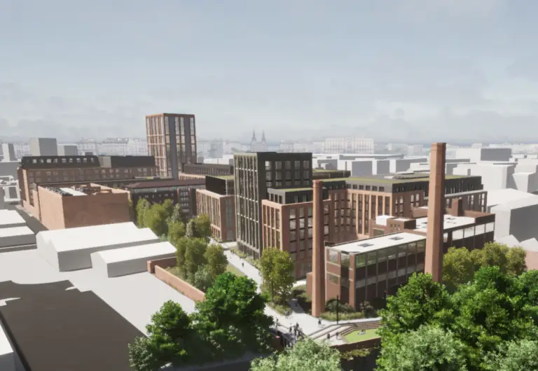 Corah-Fabrikgelände in Leicester, England, soll Heimat für 1,100 neue Häuser werden