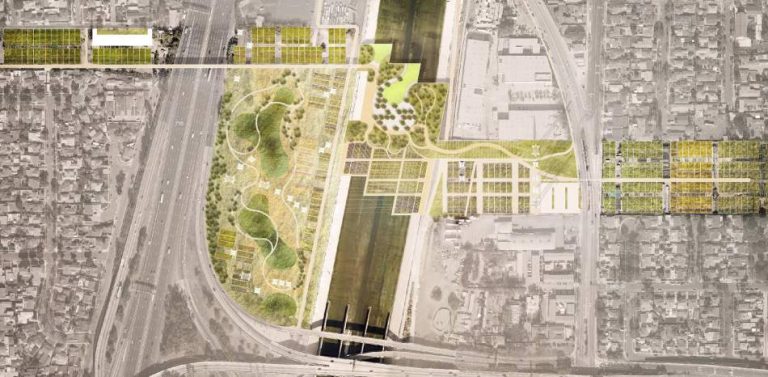 Finale konsep vir Los Angeles River Revitalization Master Plan vrygestel
