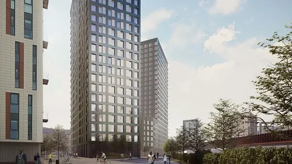 22-этажное здание будет построено в рамках проекта регенерации Salford Central в Англии