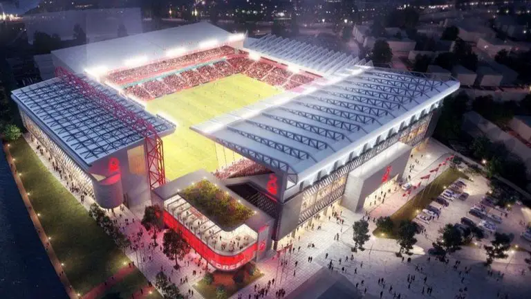 Nottingham Forest se stadionprojek in Engeland goedgekeur