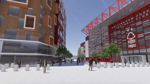 Construction du stade de Nottingham Forest