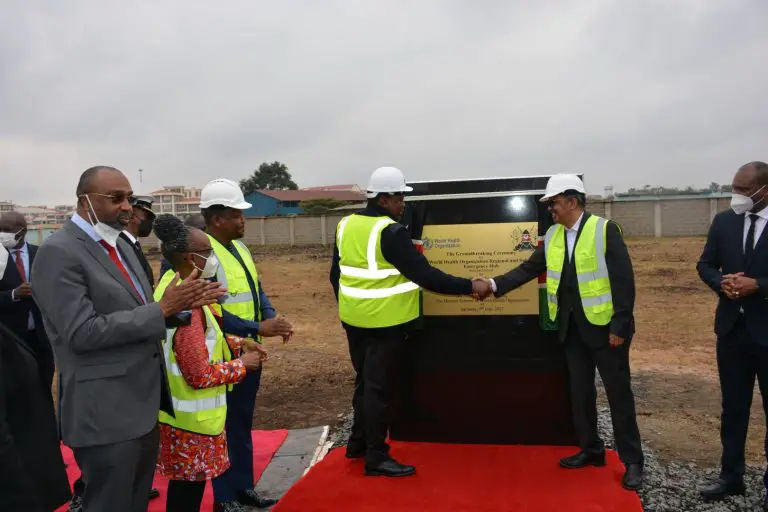 Piani per la costruzione del centro operativo e logistico regionale dell'OMS in Kenya