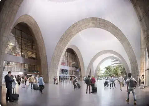 Das South Station-Projekt in Boston nähert sich dem Fertigstellungszeitplan