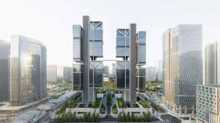 DJI Sky City-Bau in Shenzhen, China, abgeschlossen
