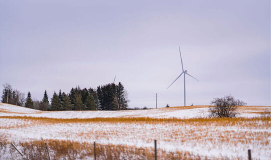 The Grizzly Bear Creek Wind Farm, located in central Alberta approximately 170 kilometers east of Edmonton, is fully operational and integrated into the provincial electrical grid.