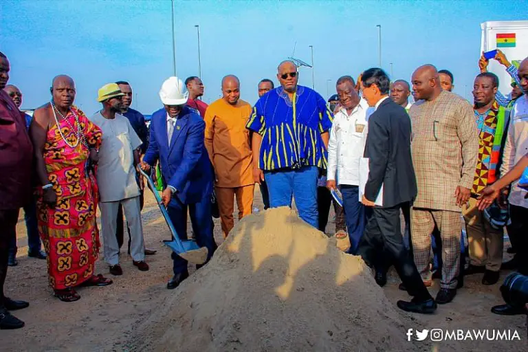 Der Bau des Autobahnkreuzes 3rd Tier Tema in Ghana beginnt