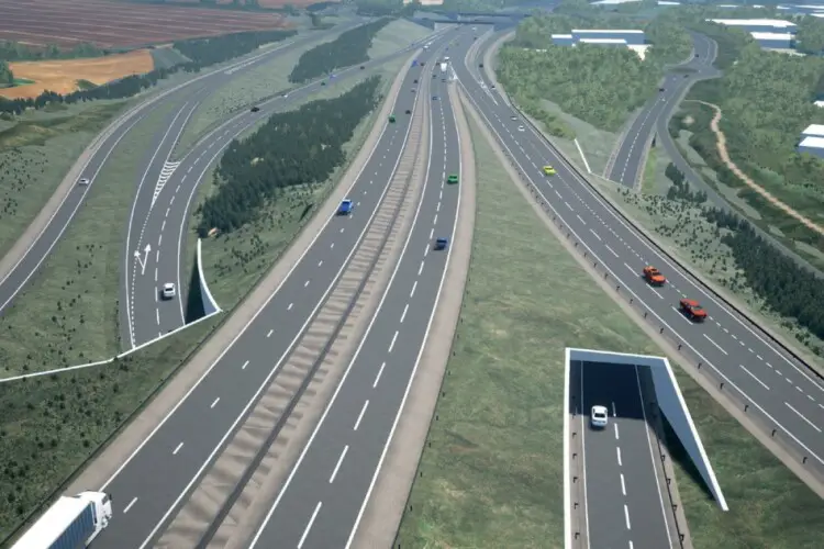 National Highways to improve junction 9 of the M3 motorway, UK