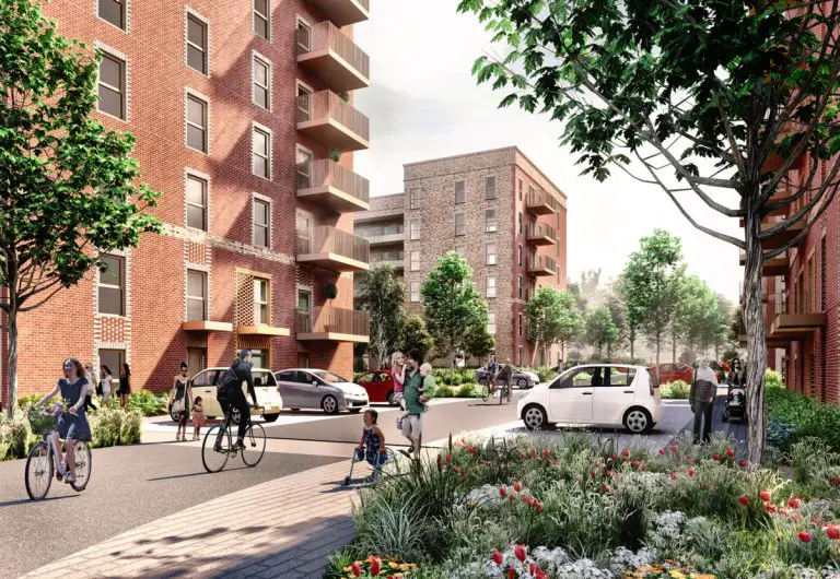 Plans approuvés pour le projet immobilier Calverley Close à Beckenham, Londres