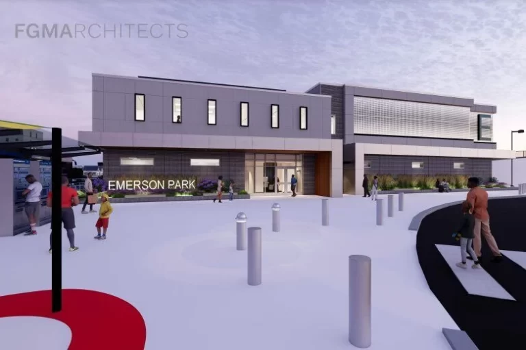 Der Bau des öffentlichen Sicherheitszentrums im Emerson Park Transit Center in East St. Louis beginnt