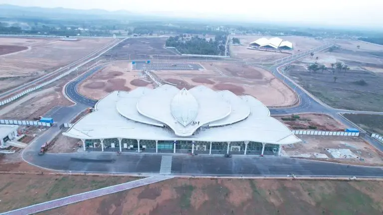 Der Flughafen Shivamogga in Karnataka, Indien, wurde eingeweiht